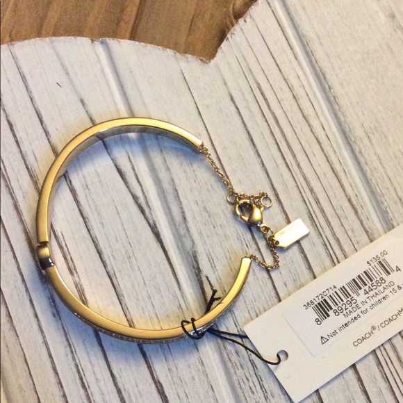 Authentic Coach Rhinestone Bracelet NWT - Picture 4 of 5